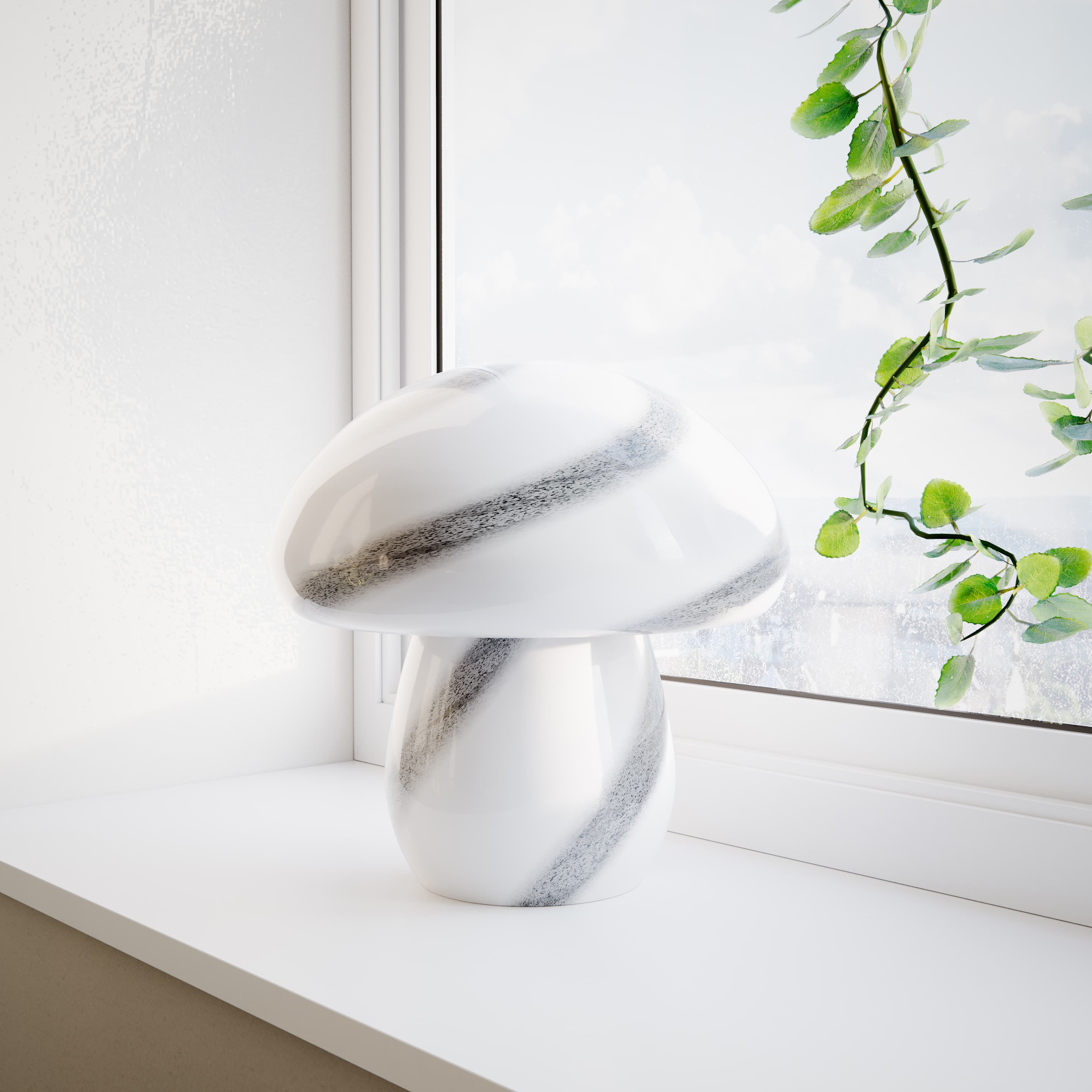 Mira Mushroom Bordslampa - Svart