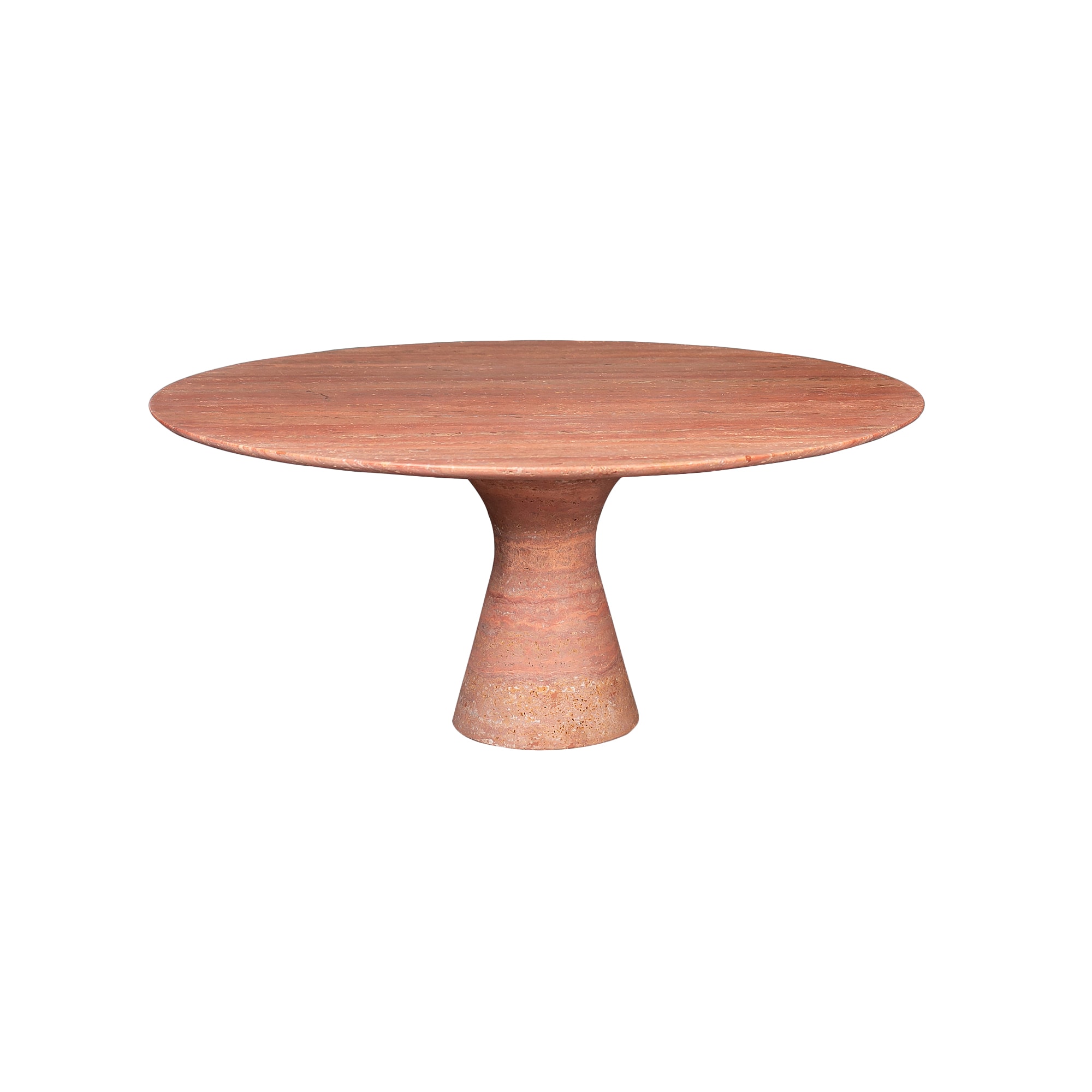 Runt soffbord 80cm - Travertino Rosso