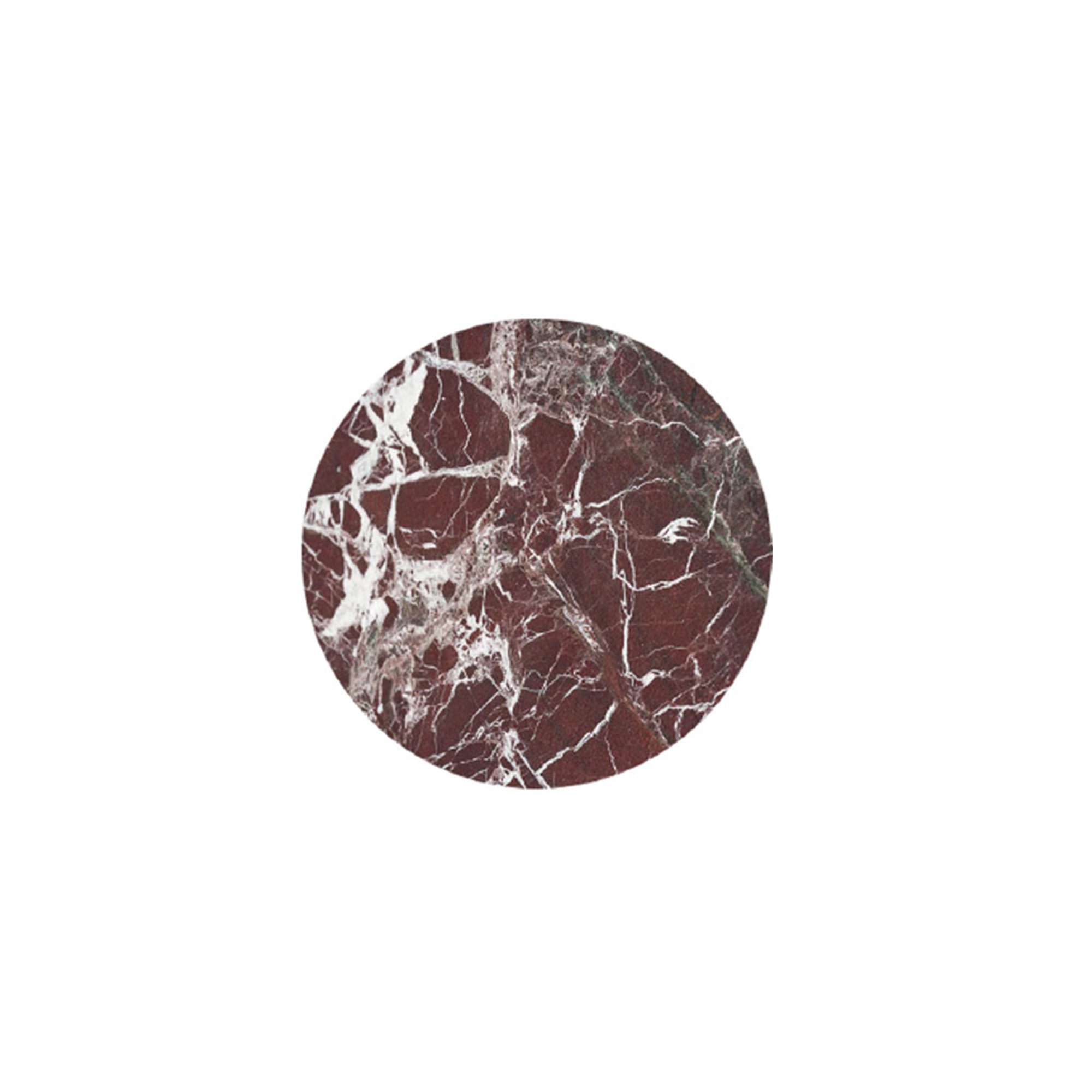 Runt soffbord 80cm - Rosso Lepanto
